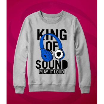 Heather Grey Sweat Shirt With King Of Sound Logo