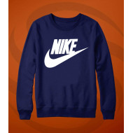 Navy Blue Sweat Shirt With Nike Logo