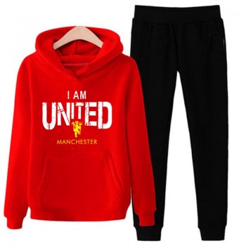 Red and Black Stylish Track Suit With United Logo