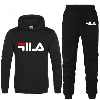 Black Stylish Track Suit With Fila Logo