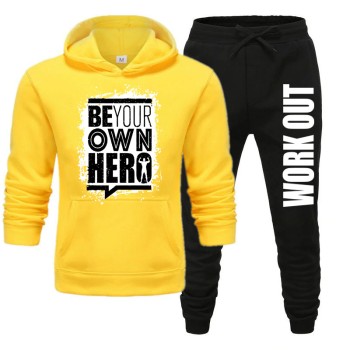 Yellow and Black Stylish Track Suit With Be Your Logo