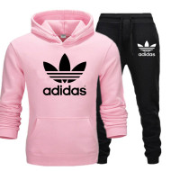 Pink and Black Stylish Track Suit With Adidas Logo