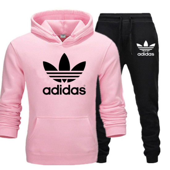 Pink and Black Stylish Track Suit With Adidas Logo Pink and Black Stylish Track Suit With Adidas Logo