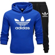 Blue and Black Stylish Track Suit With Adidas Logo