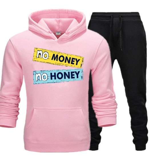 Pink and Black Stylish Track Suit With No Money Logo