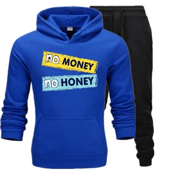 Blue and Black Stylish Track Suit With No Money Logo