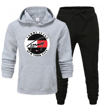 Grey and Black Stylish Track Suit With Tommy Jeans Logo