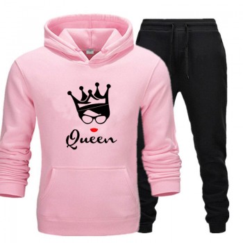 Pink and Black Stylish Track Suit With Queen Logo