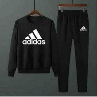 Black Track Suit With Adidas Logo