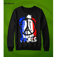 Black Sweat Shirt With Paris Logo