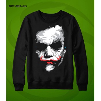 Black Sweat Shirt With Joker Logo