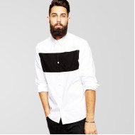 White & Black Casual Shirt