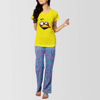 Yellow Angry Bird T-Shirt & Pajama