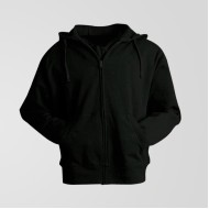 Black Fleece Zipper Hoodie