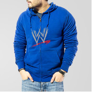 Blue Fleece WWE Zipper Hoodie