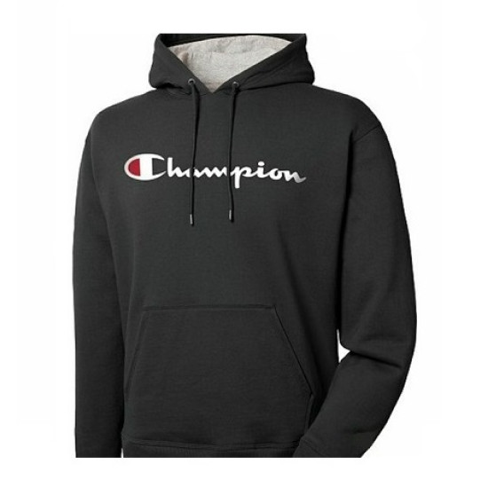 Black Fleece Hoodie With Champion logo Black Fleece Hoodie With Champion logo