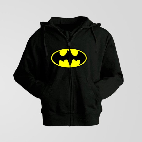 Black Batman Zipper Hoodie