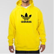 Yellow Fleece Adidas Hoodie