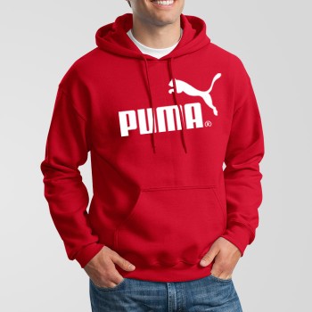 Red Fleece Puma Hoodie