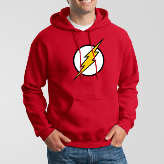Red Fleece Flash Hoodie Red Fleece Flash Hoodie