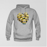 Grey Fleece Minions Hoodie