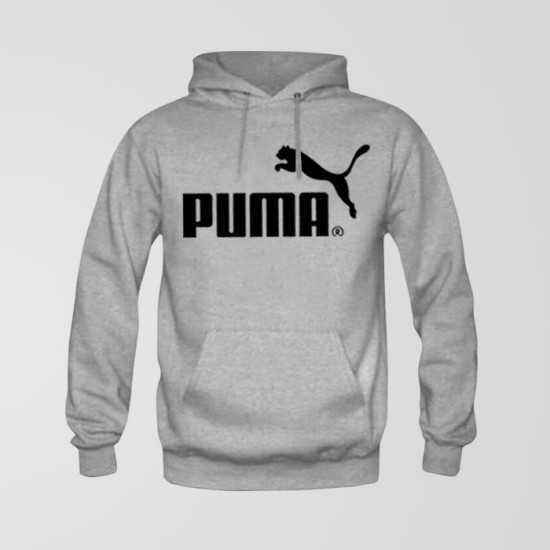 Grey Fleece Puma Hoodie Grey Fleece Puma Hoodie