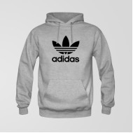 Grey Fleece Adidas Hoodie