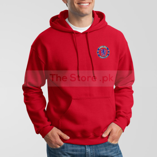 Red Fleece Chelsea Hoodie