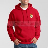 Red Fleece Real Madrid Hoodie