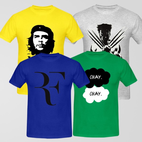 Bundle of 4 Graphic T-Shirt CA-7