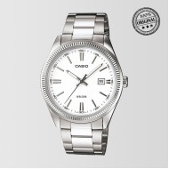 Silver Bracelet White Dial Mens Watch