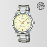 Yellow Dial Silver And Gold Bracelet Mens Watch