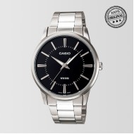 Black Dial Silver Bracelet Mens Watch