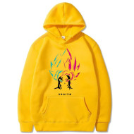 Vegito Yellow Pullover Fleece Hoodie For Boys