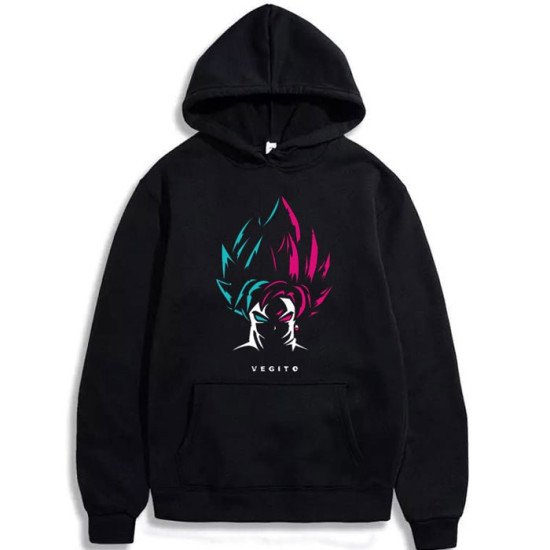 Vegito Logo Black Pullover Hoodies For Boys Vegito Logo Black Pullover Hoodies For Boys