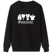 Snacksgoal Black Fleece Sweatshirt