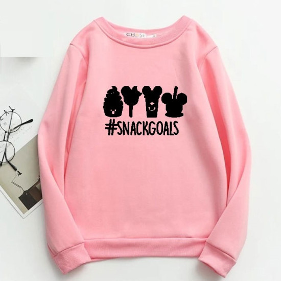 Snackgoals Pink Pullover Sweatshirt Snackgoals Pink Pullover Sweatshirt
