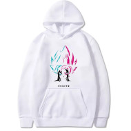 Vegito Logo White Pullover Hoodie For Boys