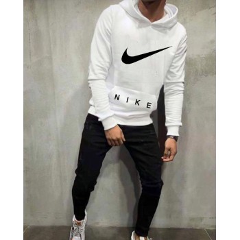 Nk White Winter Tracksuit For Men