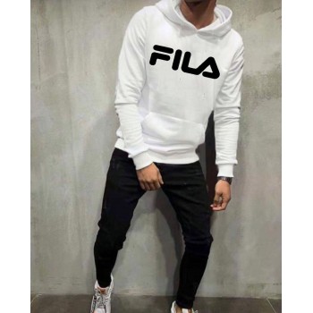 Fila White Winter Tracksuit For Men