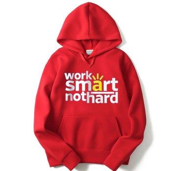 Work Smart Not Hard Red Hood For Women