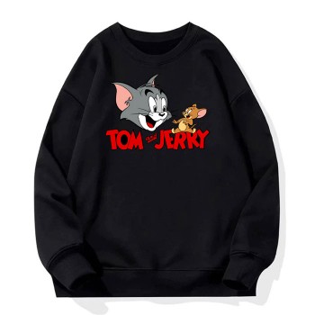 Tom & Jerry Black Fleece Sweatshirt