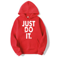 Just do it Logo Red Good Quality Hoodie