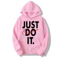 Just do it Pullover Hoodie in Pink
