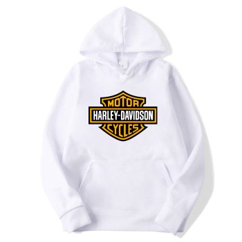 Harley Davidson White Pullover Hoodie