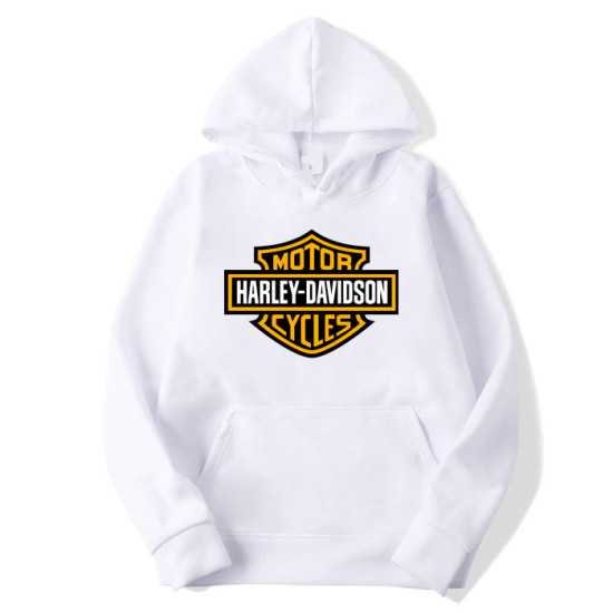 Harley Davidson White Pullover Hoodie Harley Davidson White Pullover Hoodie