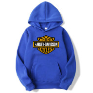 Harley Davidson Blue Printed Hoodie