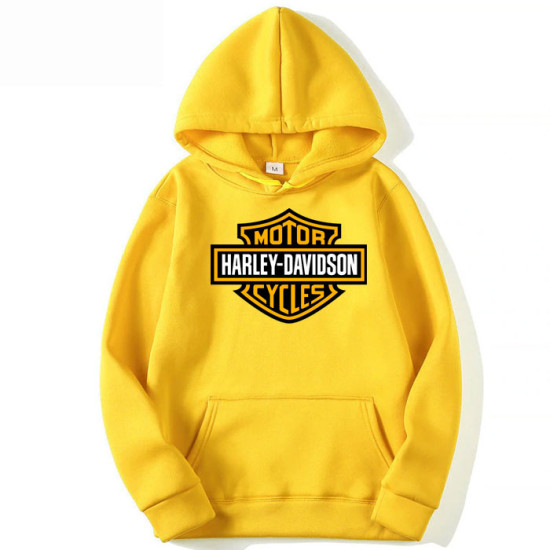 Harley Davidson Yellow Pullover Hoodie Harley Davidson Yellow Pullover Hoodie