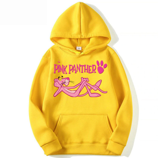 Pink Panther Yellow Pullover Hoodie Pink Panther Yellow Pullover Hoodie