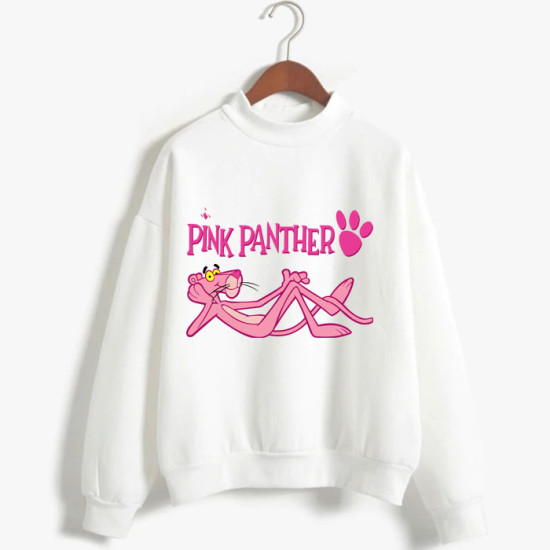 Pink Panther White Fleece Sweatshirt Pink Panther White Fleece Sweatshirt